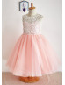 Lace Tulle Knee Length Flower Girl Dress Girl Holiday Dress
